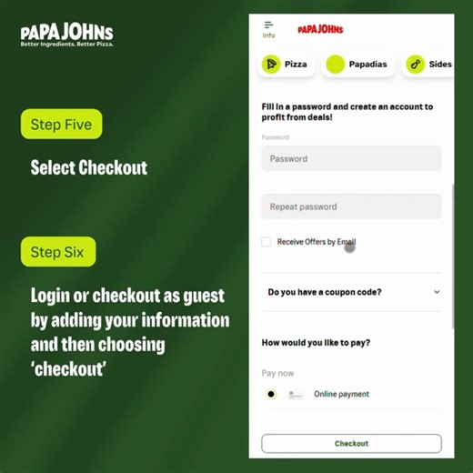 69 reactions | A quick online ordering guide when placing online orders for pickup. You can also view our entire menu at www.papajohns.gy #PapaJohnsGY #Guyana #Guyanese | Papa Johns Pizza | Facebook