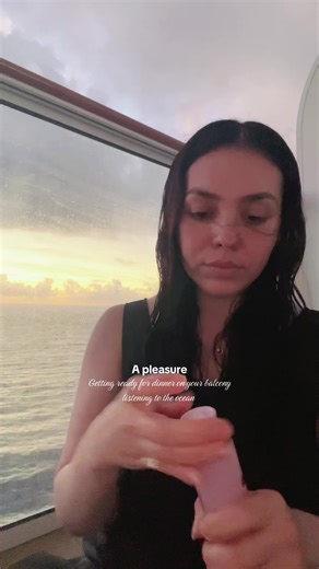 10/10 recommend. Even if you don’t book a balcony cabin, grab your makeup bag or skincare, head up to a deck during sunset, and get yourself ready to go out or stay in. Recharging to say the least.