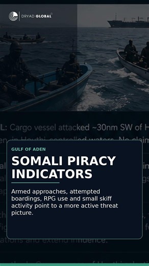 Red Sea & Gulf of Aden Maritime Risk Update | Dryad Global MIB