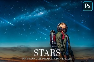 Stars Overlays Photoshop, a Plug-in Add-On by FixThePhoto