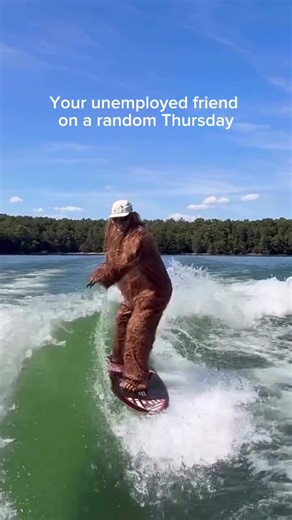 Off-brand sasquatch, on-brand shredding 🤙