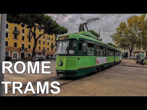 🇮🇹 Trams in Rome - Tranviaria di Roma (4K) (2020)