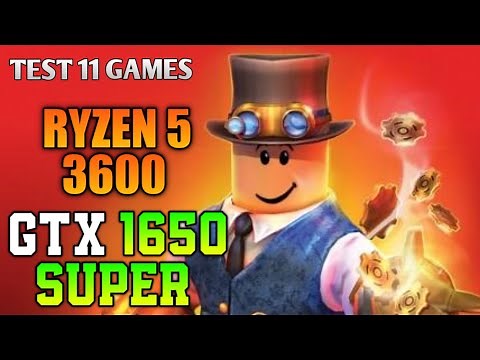 GTX 1650 SUPER + RYZEN 5 3600 TEST 11 ROBLOX GAMES IN 2020