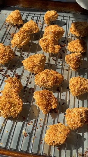the best healthy baked chicken nuggets! perfect for kiddos: https://www.ambitiouskitchen.com/crispy-baked-chicken-nuggets/ | Ambitious Kitchen