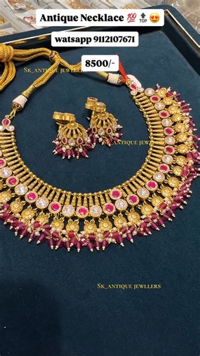 SK_antique_jewellers ™ । एस.के.अॅंटिक ज्वेलर्स,पुणे. on Instagram: "Necklace 8500/- How to order 👇🏻 Send order screenshot 📲on 9112107671 Send address this format ✍🏻 Full Name: house no / flat no : Area name: Street name: Village name : City name : Pincode: two contact no : Shipping charges extra In pune 50/- rs out of pune 150/- ❌NO Cash on Delivery ❌ Payment mode : 💰 G pay or phone pay 9112107671 After full Payment send payment screenshot & confirm ur order 🛍️for offline shopping 🛍️ Stor