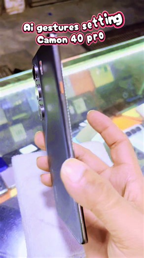 AI Gestures Setting on Camon 40 Pro