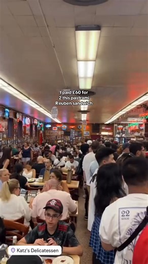 A pastrami Reuben is Pastrami, Swiss Cheese, Russian Dressing and sauerkraut!! I paid £60 for 2 this pastrami Reuben sandwich from Katzs Deli, do you think it was worth the money?? #sandwich #pastrami #nycfood #americanfood #WhereToEat #Foodie #FoodTok #bestfood #foodporn #foodreview #foodblog | Street Food 368