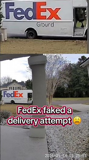 2026 FEDEX SCAM by driver faking a delivery attempt but they don’t bring package and don’t knock