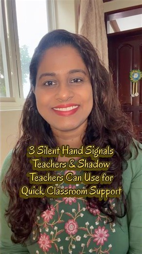 3 Silent Hand Signals Teachers & Shadow Teachers Can Use for Quick Classroom Support (ADHD & Autism)