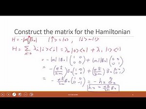 Lecture 28-1 Spin Qubit Larmor Precession and Rabi Oscillation