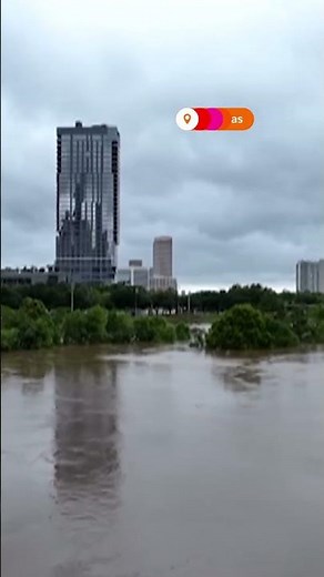Drone video shows Houston deluged after storm Beryl