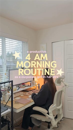 4 AM MORNING ROUTINE as a corporate girl in her 20's🤍 #morningroutine #corporate #dayinmylife #vlog