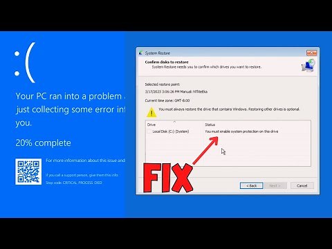 You Must Enable System Protection - How to Fix Guide