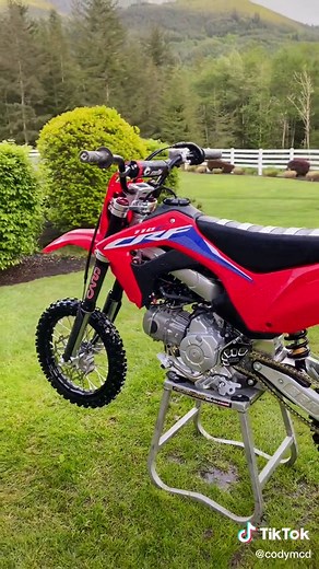 The start of the 22 Honda 110 build! Who wants to hear rev limiter? #Pitbike #crf110 #honda