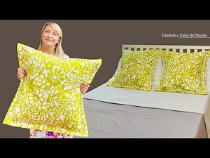 Renew Your Cushion in 10 minutes / World's easiest Pillowcase / DIY Cover
