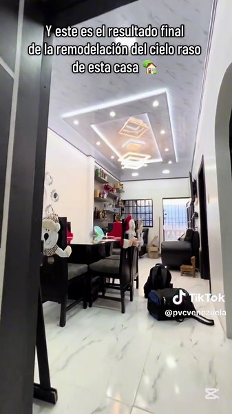 Remodelación de Cielorraso en PVC con Luces LED