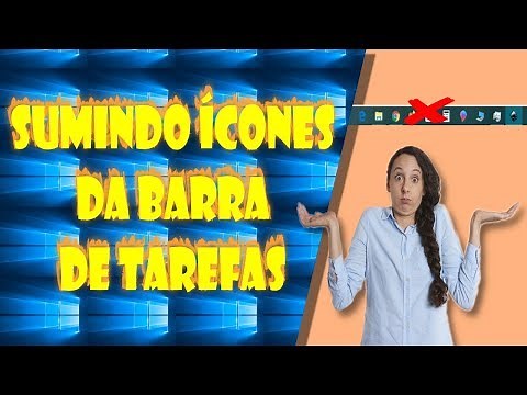 Sumindo Ícones da Barra de Tarefas - Windows 10
