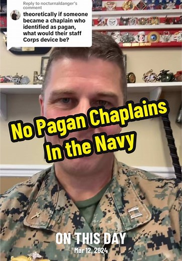 #onthisday Will there be Pagan chaplains one day? Maybe 🤷🏻‍♂️ Right now there aren’t #NavyChaplain #NavyCHC #MilTok #Christian #Buddhist #Jewish #Muslim