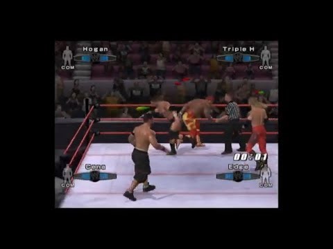 WWe smackdown vs raw 2007 ps2 Fatal 4 /way Hardcore match