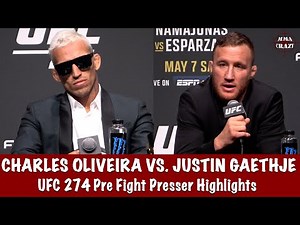 UFC 274: Charles Oliveira vs Justin Gaethje Pre Fight Presser Highlights