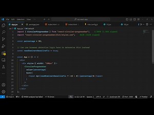Build a React.js Animated Circular Loading Progressbar Using react-circular-progressbar in JSX