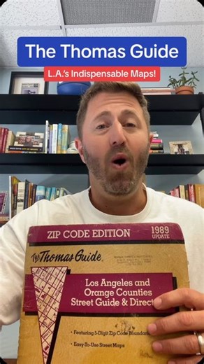 L.A. in a Minute on Instagram: "Before there was Google Maps, Waze, or MapQuest there was the Thomas Guide. Started by George Coupland Thomas & two brothers in 1915, the Thomas Brothers maps became a must own for anybody with a car on the West Coast. But with the encroachment of technology, Thomas Guide’s place in history has been reduced to mostly a memory. Let’s get into it! #ThomasGuide #ThomasBrothers #ThomasBros #Maps #Cartography #Cartographer #LosAngeles #LAInAMinute"