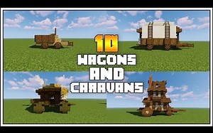 【TheMythicalSausage | 展示】Minecraft-10种货车和大篷车的设计