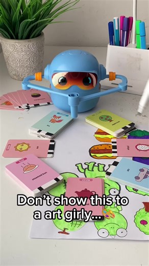 Don’t show this to a art girly🫣 ✅Screen-free & parent-approved ✅Calm, focused playtime ✅Encourages creativity & patience ✅Healthier alternative to phones Parents are choosing habits over screens. #art #artgirl #drawingrobot #drawing #entertaiment