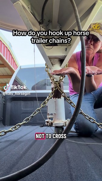 Horse Trailer Chains: Crossed or Not?