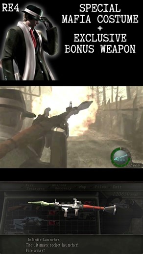Resident evil 4 spesial weapon : infinite rocket launcher vs dr salvador #residentevil #gaming
