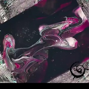 14K views · 349 reactions | A pretty little thing, reminding me a of a space ballett slipper. I didn't use a black as my faux pillow but a dark purple. Works pretty good. Just make sure it's pigmented enough and opaque if you don't want the colors underneath to shine through. #fluidart #acrylicpour #abstract | WinterStrom.art | Facebook