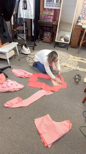 Long form making a 1966 simplicity pattern from thrifted scraps. What do you think? #anngrace #slowfashionbrand #vintagefashion #sustainablefashion #60sfashion #sewtori | Sew Tori