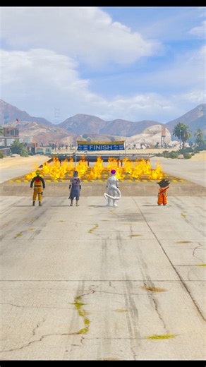 Baby Goku and Other Dragon Ball Superhero Big Fire Challenge GTA V Who is Winner #shortvideo