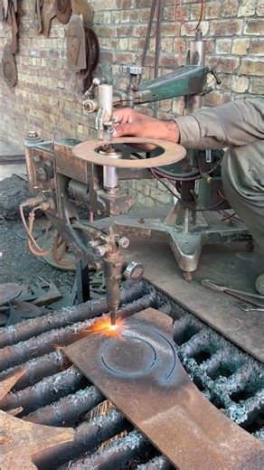 Perfect 10-inch Ring Cutting! #powertools #gascutter