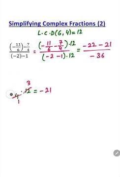 Simplifying a Complex Fraction | Step by Step | Q2