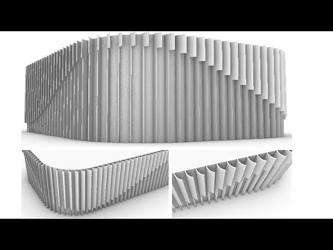 Parametric vertical louver for facade design
