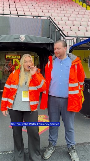 💬 We caught up with Tom, our Head of Demand Management, at Vicarage Road for some quick-fire questions all about saving water like Watford’s very own Ben Foster! ⚽💧🧤 Our team were at the home of Watford FC carrying out a full water efficiency check across the ground. As one of the biggest clubs in our community, we were proud to help fans on matchday and support the club in using water more wisely. Since launching our business water efficiency service in April, we’ve already helped save more 