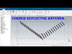 dipole with corner reflector design using cst