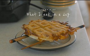 【中字/honeykki】韩国女生的治愈系日常VLOG | 三餐日记 | 华夫三明治 | 荠菜鳀鱼意面 | 豆腐芥菜大酱汤 | 芥菜焖饭 | 梅子酱菜