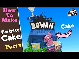 Fortnite Cake Tutorial (Part 3) How to Make Fortnite Supply Drop Cake Decorating Video by Caketastic