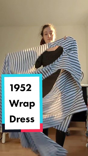 It's a Wrap (dress) 👗 Fresh from the sewing room, I finished this in record time, even though I had to make some major changes like the front neck pleat. Pattern is Butterick Retro B4790, a reprint. Although I've learnt that it has some significant changes from the original. Not my usual decade but I like it! #retro #vintage #vintagestyle #wrapdress #sewing #handmade #1950s #Butterick #vintagefashion