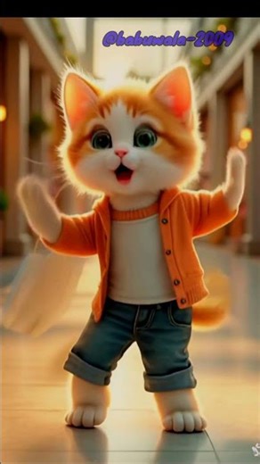 Cute Billi Ka Viral Dance | Billi Ka Dance #obw #cat #dance