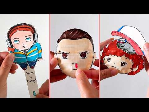 ✨Tutorial ✨ Stranger Things Paper DIY Compilation | Slow & Detailed Version | Tiki Paper