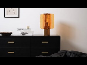 Aurelia Glass Table Lamp – Elegant Glow for Modern Interiors