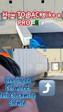 How to Back Like a Pro (Cab + Drone View) 🚛 #TruckingTips #AlleyDock #shorts #truckdriver