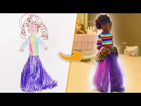Can These Fashion Designers Turn This Kid’s Drawing Into A Real Dress?