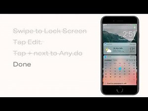 Add widget | iOS | Any.do