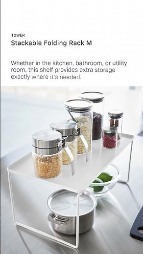 Discover our new stackable storage shelves designed to maximize every corner of your home.