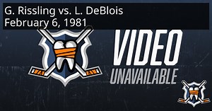 Gary Rissling vs. Lucien DeBlois, February 6, 1981 - Pittsburgh Penguins vs. Colorado Rockies | HockeyFights