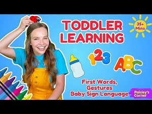 Learn to Talk - First Words for Toddlers - Gestures & Body Parts - Best Toddler Learning Videos